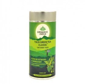 Cha Classic - Cha Verde com Tulsi Organic India Lata 100g