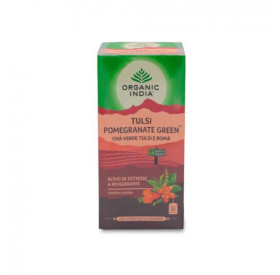 Chá Pomegranate Green Tulsi Organic India