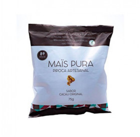 Pipoca Artesanal Sabor Chocolate - Mais Pura -75g